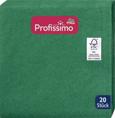 Profissimo ubrusi 24x24cm zeleni 20 kom.