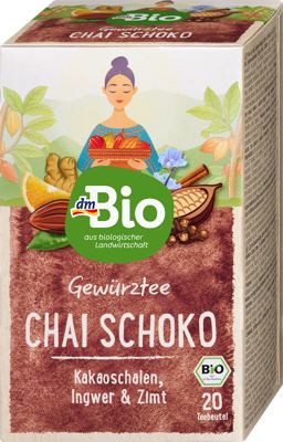 dmBio čaj chai i čokolada 20x2 g, 40 g