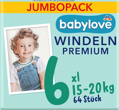 babylove pelene jumbo 6 XL, 64 kom.