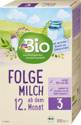dmBio Baby 3 zamjensko mlijeko 500 g