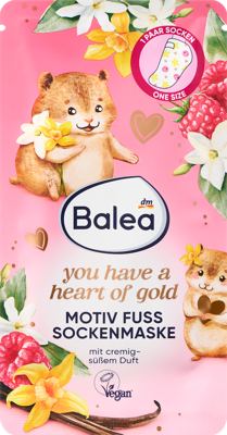 Balea maska/stopala Heart of gold 2 kom.