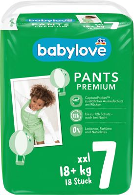 babylove pel. gaćice 7 XXL 18 kom.