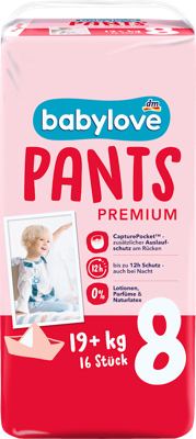 babylove pel. gaćice 8 16 kom.