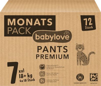 babylove pel. gaćice MP 7 4x18 kom.OS