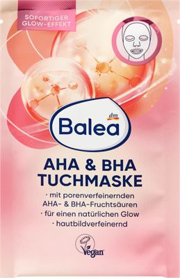 Balea AHA i BHA maramica maska 1 kom. T