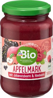 dmBio pire jabuka, ribiz, malina 360 g