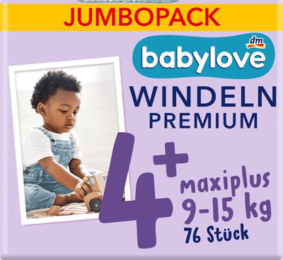 babylove pelene jumbo 4+ maxi+ 76kom