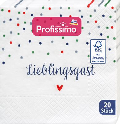 Profissimo ubrusi 25x25 20/1 Lieblings