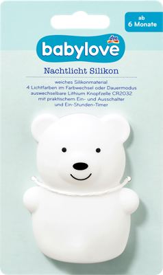 babylove noćno svjetlo silikon 1 kom.