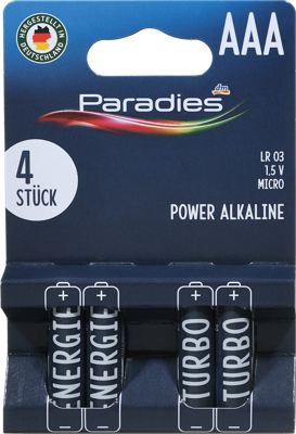 Paradies alk. baterije Micro AAA 4 kom.
