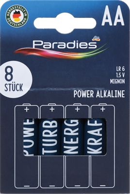 Paradies alk. baterije Mignon AA 8 kom.