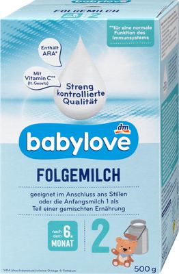 babylove 2 zamjensko mlijeko 500 g 6+