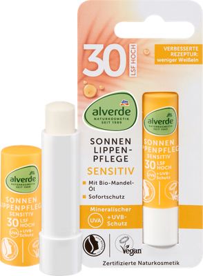 alverde SUN balzam za usne ZF 30 4,8 g