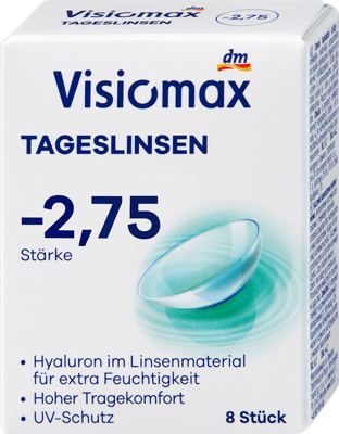 Visiomax dnevne leće -2,75 8 kom.