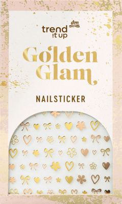tIU naljepnice/nokti Golden Glam 72 kom.
