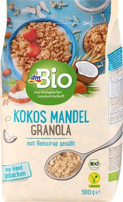 dmBio granola kokos bademi 500 g