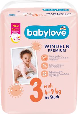 babylove pelene 3 midi 46 kom.