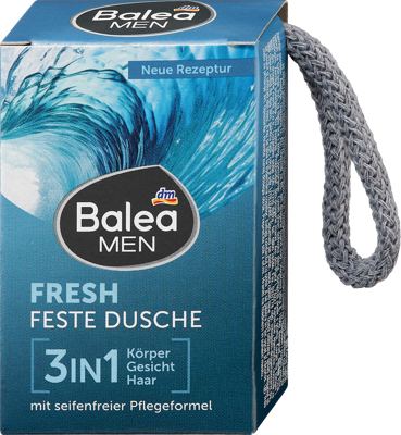 Balea MEN tvrdi sap./tuš.3u1 Fresh 100 g