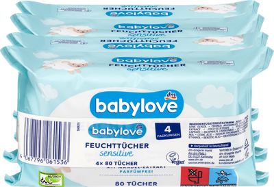 babylove vl.maramice sensitive 4x80 kom.