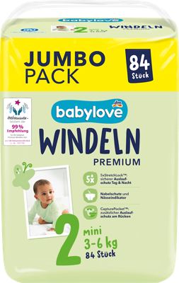 babylove pelene jumbo 2 midi 84 kom.