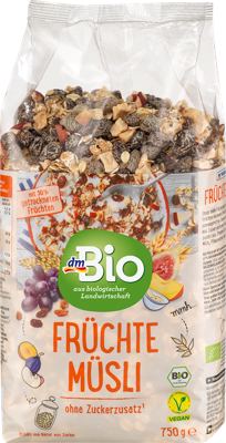 dmBio müsli voćni 750 g