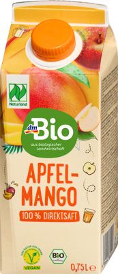 dmBio sok od jabuke i manga 0,75 l