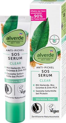 alverde Clear SOS serum pr.prišt. 15 ml