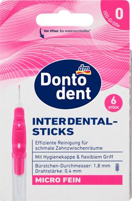 Dontodent inter.čet. Micro ISO 0 6 kom.