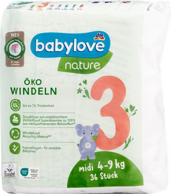babylove pelene nature 3 midi 36 kom.