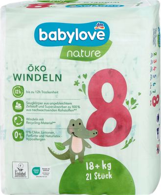 babylove nature pelene vel.8 21 kom. OS