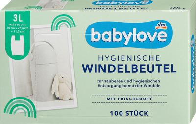 babylove vrećica za pelene 100kom.