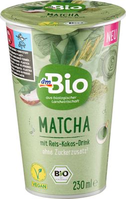 dmBio matcha s napit. kokos riža, 230 ml