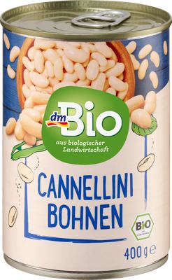 dmBio bijeli grah Cannellini 400 g/240 g