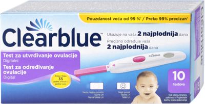 Clearblue ovulacij. digital. test 10kom.