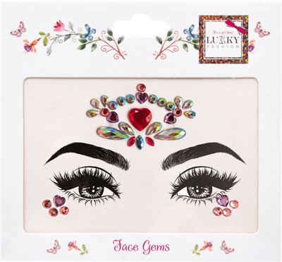 Lukky ukras za lice Face Gems Lady Charm