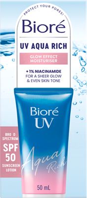 Biore Aqua Rich Glow Moist. SPF50,50 ml