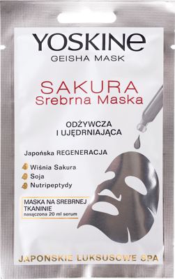 Yoskine GeishaSakuraSilver maska 1 k. T