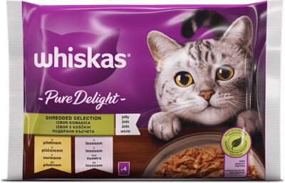 Whiskas 4x85g vreć. Pure Del. mj.izbor T