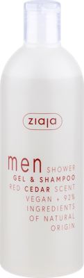 Ziaja men gel tuš.i šamp.Red cedar 400ml