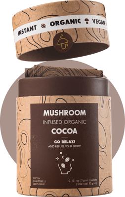 MushroomCups GO RELAX kakao/glj. 10 kom