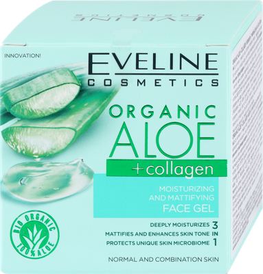 Eveline Aloe+kolagengel/lice n.koža 50ml