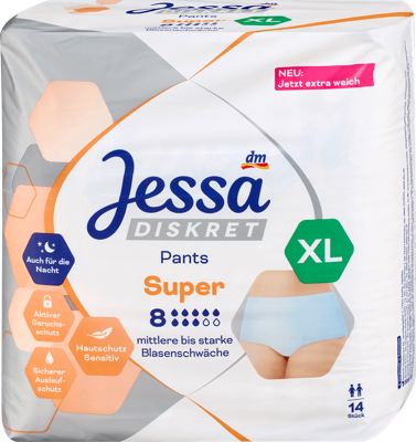 Jessa hig. gać./inkont. Super XL 14 kom.