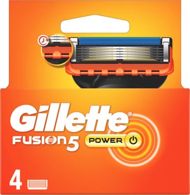 GILLETTE FUSION POWER PATRONE 4 KOM