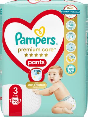 Pampers Pelene gać.Prem.care vel.3 70/1