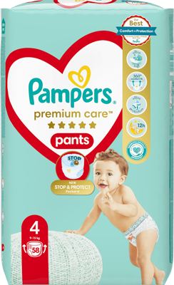 Pampers PC pel.gać. jumbo vel.4 58 kom.