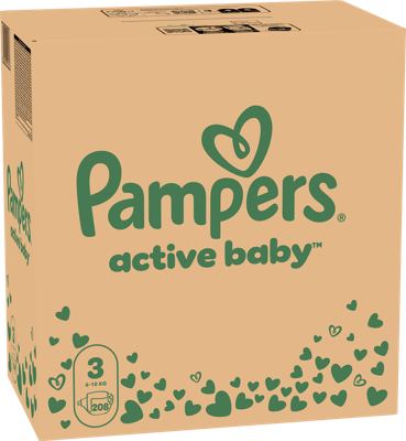 Pampers AB mj. pakiranje vel.3 208kom OS