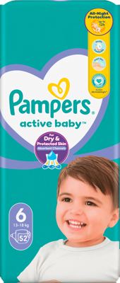 Pampers ab jumbo pack vel.6 52 kom.