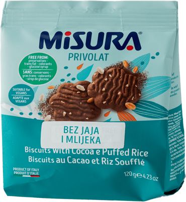 KEKS MISURA MINI 120G KAKAO RIŽA -12/1