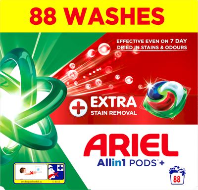 ARIEL GEL KAPSULE 88 KOM EXTRA HYGIENE BOX