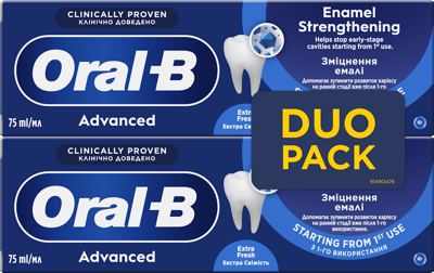 ZUB.P.ORAL B ADVANCED 2X75 ml